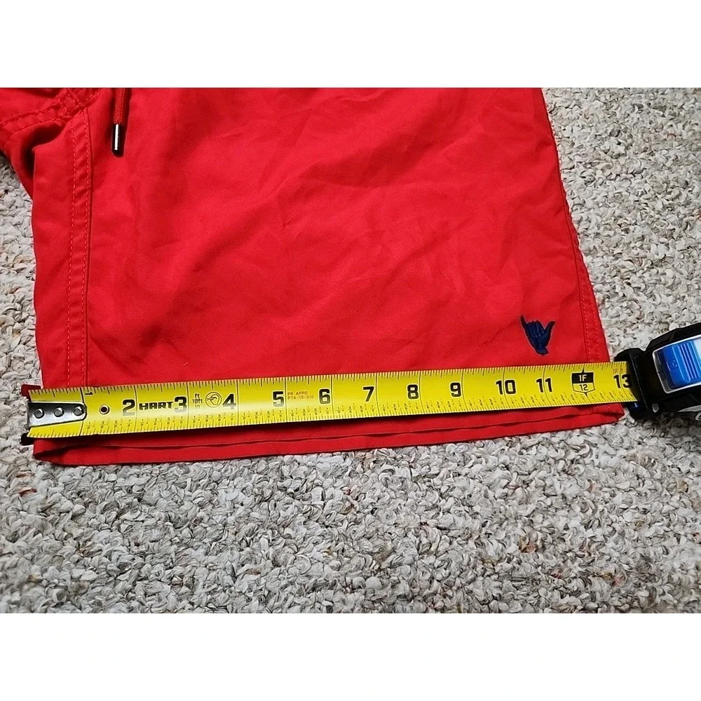 Beach Bros Men's Swim Trunk‎ Quickdry Elastic Waist Colorblock Navy/Red Size XXL